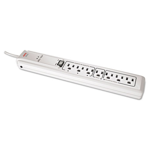 Surgearrest Surge Protector, 7 Outlets, 4 Ft Cord, 1020 Joules, White