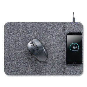 Powertrack Wireless Charging Mouse Pad, 13 X 8.75 X 0.25, Gray