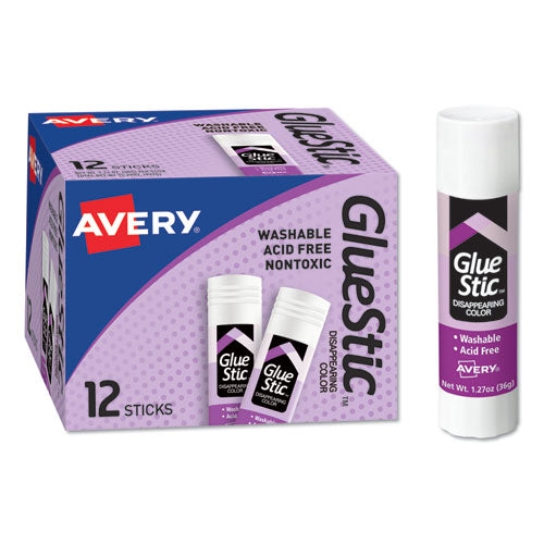 ESAVE00226 - Permanent Glue Stics, Purple Application, 1.27 Oz, Stick