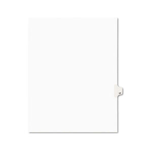 ESAVE01017 - Avery-Style Legal Exhibit Side Tab Divider, Title: 17, Letter, White, 25-pack