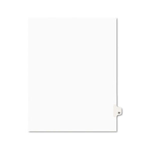 ESAVE01022 - Avery-Style Legal Exhibit Side Tab Divider, Title: 22, Letter, White, 25-pack