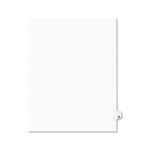 ESAVE01023 - Avery-Style Legal Exhibit Side Tab Divider, Title: 23, Letter, White, 25-pack