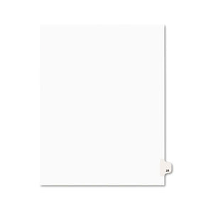 ESAVE01024 - Avery-Style Legal Exhibit Side Tab Divider, Title: 24, Letter, White, 25-pack