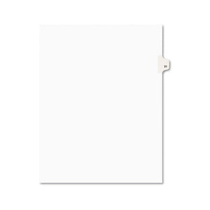 ESAVE01031 - Avery-Style Legal Exhibit Side Tab Divider, Title: 31, Letter, White, 25-pack