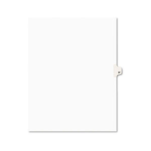 ESAVE01037 - Avery-Style Legal Exhibit Side Tab Divider, Title: 37, Letter, White, 25-pack