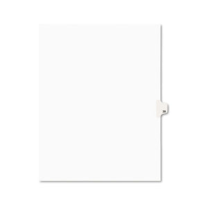 ESAVE01039 - Avery-Style Legal Exhibit Side Tab Divider, Title: 39, Letter, White, 25-pack