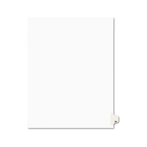 ESAVE01050 - Avery-Style Legal Exhibit Side Tab Divider, Title: 50, Letter, White, 25-pack