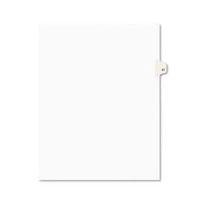 ESAVE01057 - Avery-Style Legal Exhibit Side Tab Divider, Title: 57, Letter, White, 25-pack