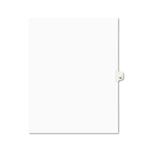 ESAVE01063 - Avery-Style Legal Exhibit Side Tab Divider, Title: 63, Letter, White, 25-pack