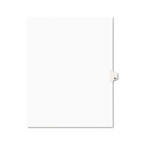 ESAVE01064 - Avery-Style Legal Exhibit Side Tab Divider, Title: 64, Letter, White, 25-pack