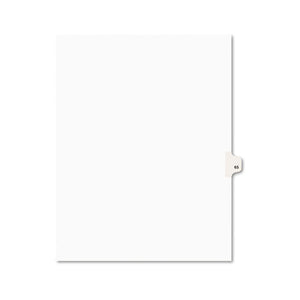 ESAVE01065 - Avery-Style Legal Exhibit Side Tab Divider, Title: 65, Letter, White, 25-pack