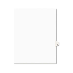 ESAVE01067 - Avery-Style Legal Exhibit Side Tab Divider, Title: 67, Letter, White, 25-pack