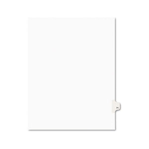 ESAVE01071 - Avery-Style Legal Exhibit Side Tab Divider, Title: 71, Letter, White, 25-pack
