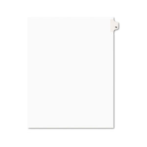 ESAVE01076 - Avery-Style Legal Exhibit Side Tab Divider, Title: 76, Letter, White, 25-pack