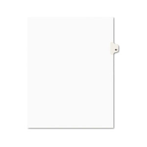 ESAVE01082 - Avery-Style Legal Exhibit Side Tab Divider, Title: 82, Letter, White, 25-pack