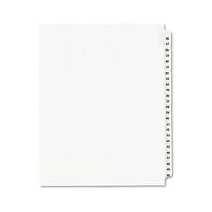 ESAVE01331 - Avery-Style Legal Exhibit Side Tab Divider, Title: 26-50, Letter, White