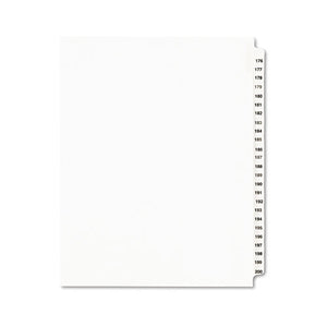 ESAVE01337 - Avery-Style Legal Exhibit Side Tab Divider, Title: 176-200, Letter, White