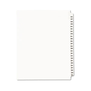 ESAVE01343 - Avery-Style Legal Exhibit Side Tab Divider, Title: 326-350, Letter, White