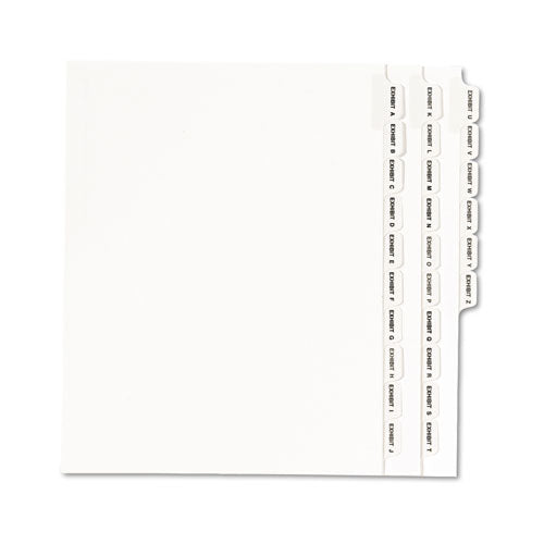 ESAVE01370 - Avery-Style Legal Exhibit Side Tab Divider, Title: Exhibit A-Z, Letter, White