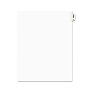 ESAVE01371 - Avery-Style Preprinted Legal Side Tab Divider, Exhibit A, Letter, White, 25-pack