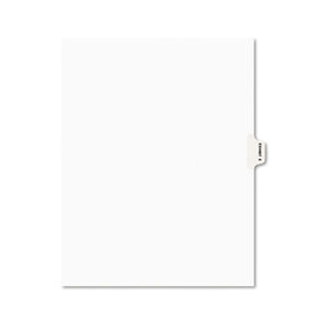 ESAVE01375 - Avery-Style Preprinted Legal Side Tab Divider, Exhibit E, Letter, White, 25-pack