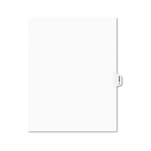 ESAVE01376 - Avery-Style Preprinted Legal Side Tab Divider, Exhibit F, Letter, White, 25-pack