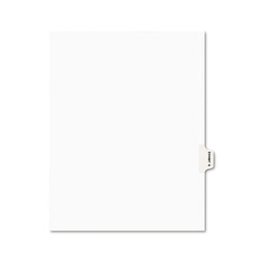 ESAVE01377 - Avery-Style Preprinted Legal Side Tab Divider, Exhibit G, Letter, White, 25-pack