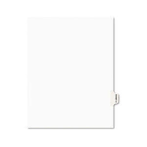 ESAVE01378 - Avery-Style Preprinted Legal Side Tab Divider, Exhibit H, Letter, White, 25-pack