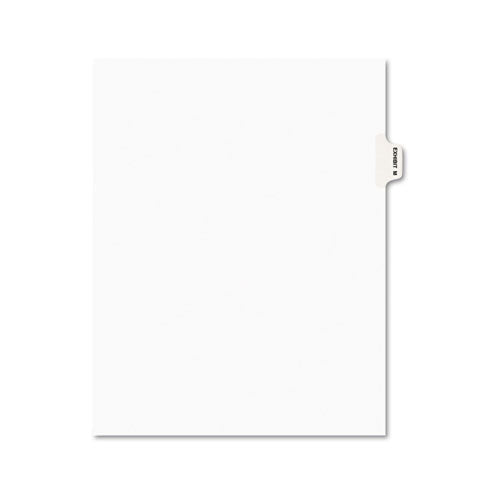 ESAVE01383 - Avery-Style Preprinted Legal Side Tab Divider, Exhibit M, Letter, White, 25-pack