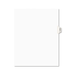 ESAVE01384 - Avery-Style Preprinted Legal Side Tab Divider, Exhibit N, Letter, White, 25-pack
