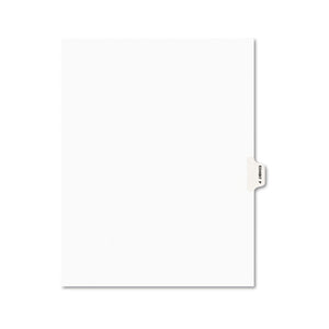 ESAVE01386 - Avery-Style Preprinted Legal Side Tab Divider, Exhibit P, Letter, White, 25-pack