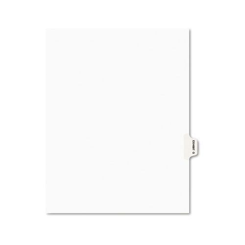 ESAVE01387 - Avery-Style Preprinted Legal Side Tab Divider, Exhibit Q, Letter, White, 25-pack