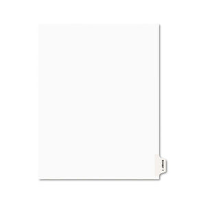 ESAVE01390 - Avery-Style Preprinted Legal Side Tab Divider, Exhibit T, Letter, White, 25-pack