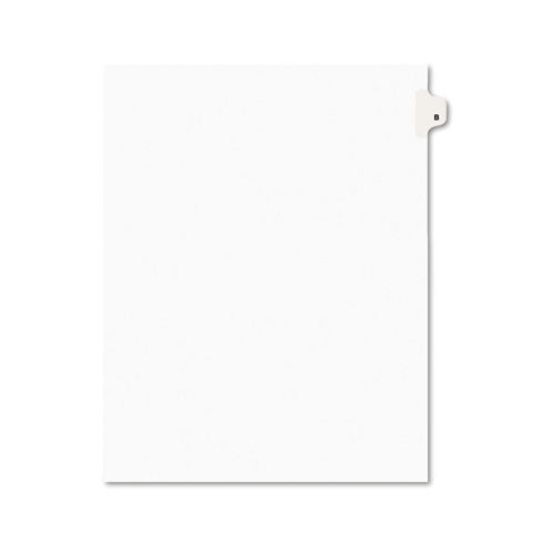 ESAVE01402 - Avery-Style Legal Exhibit Side Tab Dividers, 1-Tab, Title B, Ltr, White, 25-pk