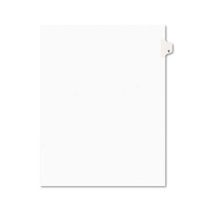 ESAVE01403 - Avery-Style Legal Exhibit Side Tab Dividers, 1-Tab, Title C, Ltr, White, 25-pk