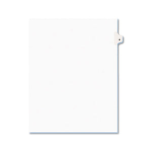 ESAVE01404 - Avery-Style Legal Exhibit Side Tab Dividers, 1-Tab, Title D, Ltr, White, 25-pk