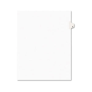 ESAVE01405 - Avery-Style Legal Exhibit Side Tab Dividers, 1-Tab, Title E, Ltr, White, 25-pk