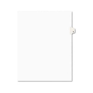 ESAVE01407 - Avery-Style Legal Exhibit Side Tab Dividers, 1-Tab, Title G, Ltr, White, 25-pk