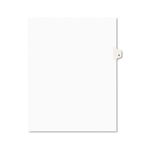 ESAVE01408 - Avery-Style Legal Exhibit Side Tab Dividers, 1-Tab, Title H, Ltr, White, 25-pk