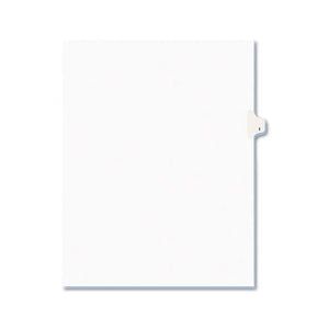 ESAVE01409 - Avery-Style Legal Exhibit Side Tab Dividers, 1-Tab, Title I, Ltr, White, 25-pk
