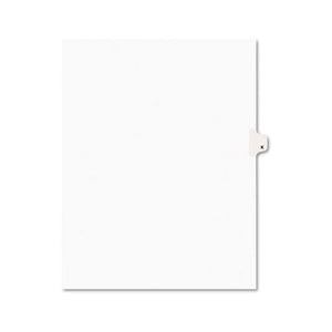 ESAVE01411 - Avery-Style Legal Exhibit Side Tab Dividers, 1-Tab, Title K, Ltr, White, 25-pk