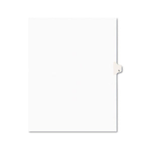 ESAVE01412 - Avery-Style Legal Exhibit Side Tab Dividers, 1-Tab, Title L, Ltr, White, 25-pk