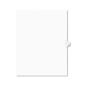 ESAVE01414 - Avery-Style Legal Exhibit Side Tab Dividers, 1-Tab, Title N, Ltr, White, 25-pk