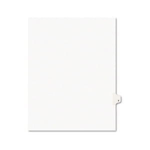 ESAVE01420 - Avery-Style Legal Exhibit Side Tab Dividers, 1-Tab, Title T, Ltr, White, 25-pk