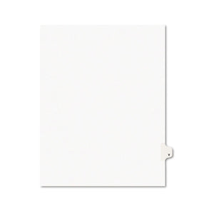 ESAVE01422 - Avery-Style Legal Exhibit Side Tab Dividers, 1-Tab, Title V, Ltr, White, 25-pk