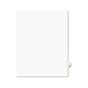 ESAVE01423 - Avery-Style Legal Exhibit Side Tab Dividers, 1-Tab, Title W, Ltr, White, 25-pk