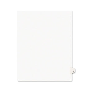 ESAVE01424 - Avery-Style Legal Exhibit Side Tab Dividers, 1-Tab, Title X, Ltr, White, 25-pk