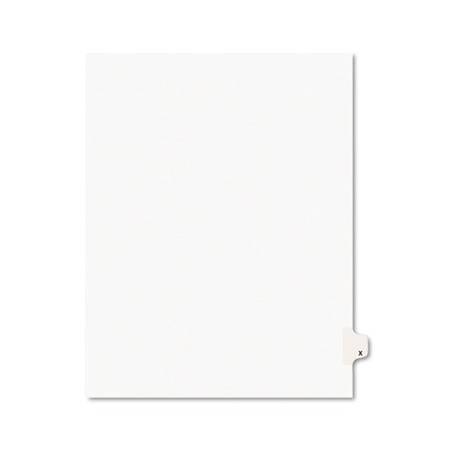 ESAVE01424 - Avery-Style Legal Exhibit Side Tab Dividers, 1-Tab, Title X, Ltr, White, 25-pk