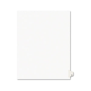 ESAVE01426 - Avery-Style Legal Exhibit Side Tab Dividers, 1-Tab, Title Z, Ltr, White, 25-pk