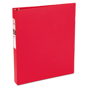 ESAVE03310 - Economy Non-View Binder With Round Rings, 11 X 8 1-2, 1" Capacity, Red